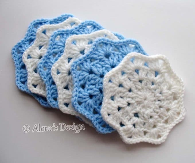 lace octagon coaster