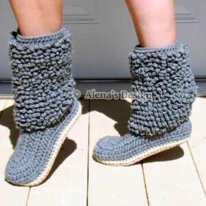 Cozy Women's Boots - Crochet Pattern 140