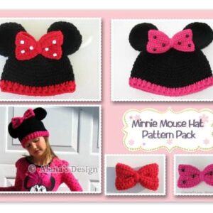 Minnie Mouse Hat - Pattern Pack