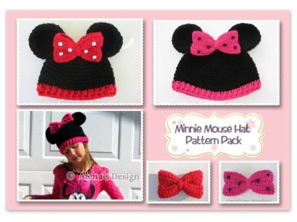 Minnie Mouse Hat - Pattern Pack