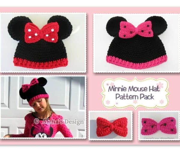 Minnie Mouse Hat - Pattern Pack