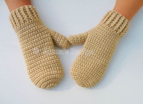 Adult Mittens | Crochet Pattern 105