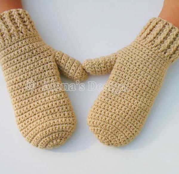 Adult Mittens | Crochet Pattern 105