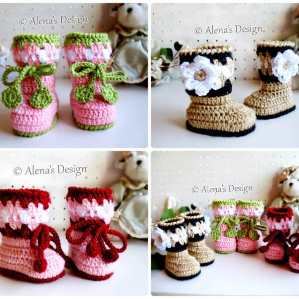 Blossom Baby Booties