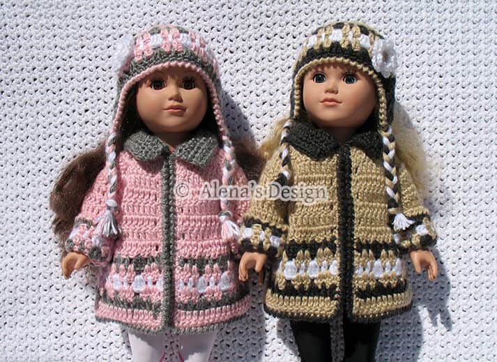 18" Doll Winter Set Crochet Patterns