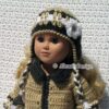 18" Doll Earflap Hat with Flower Crochet Pattern