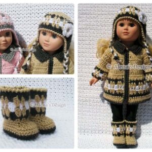 18" Doll Winter Set Crochet Patterns