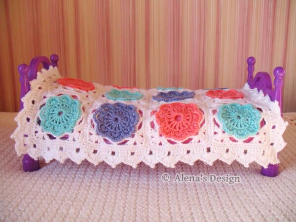 Blossom Doll Blanket - Crochet Pattern 160