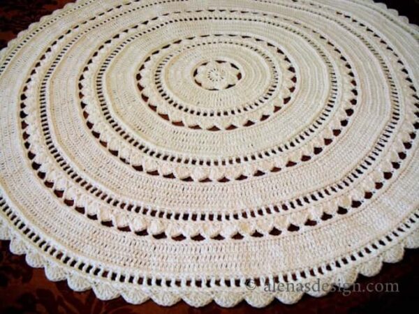 Round Floral Blanket | Crochet Pattern 233