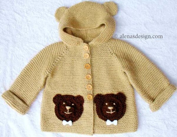 Baby Bear Hoodie | Knitting Pattern 239