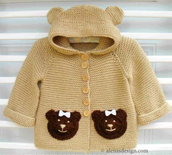 Baby Bear Hoodie | Knitting Pattern 239