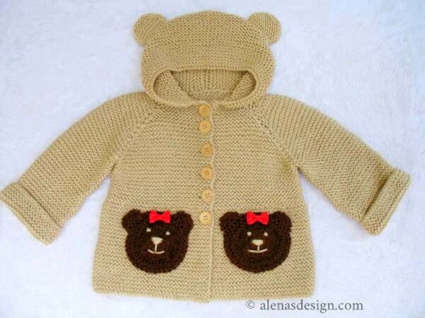 Baby Bear Hoodie | Knitting Pattern 239