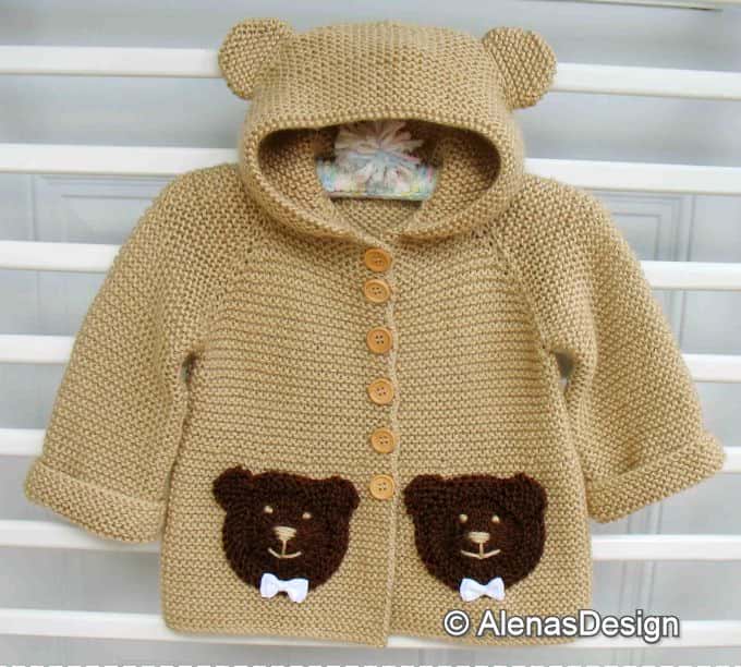 Baby Bear Hoodie | Knitting Pattern 239