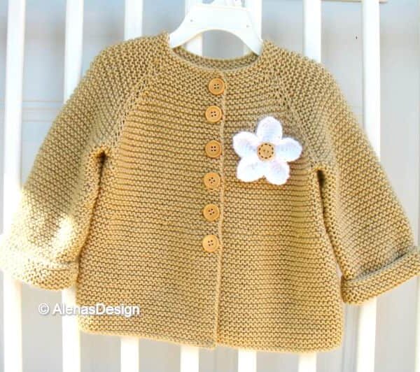 Baby Cardigan Knitting Pattern 228
