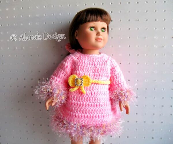 Crochet Pink Dress Pattern