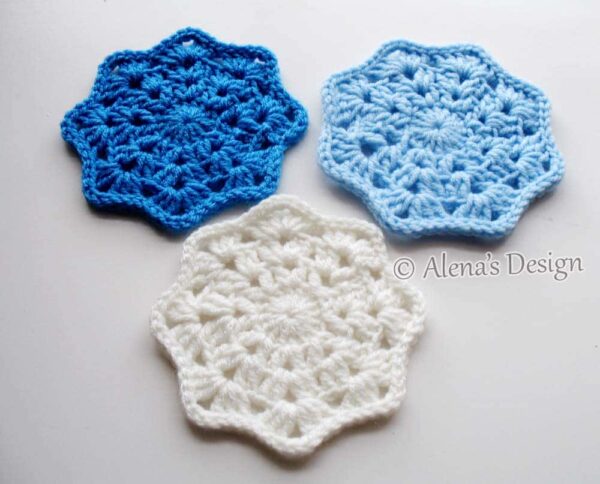 Lace Octagon Coaster - Crochet Pattern 190