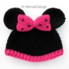 Minnie Mouse Hat with Pink Bow