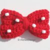 Red Bow with beads