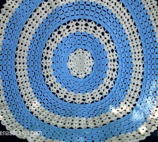 Round Lace Afghan - crochet pattern 234