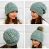 Travis Cabled Hat Knitting Pattern 244