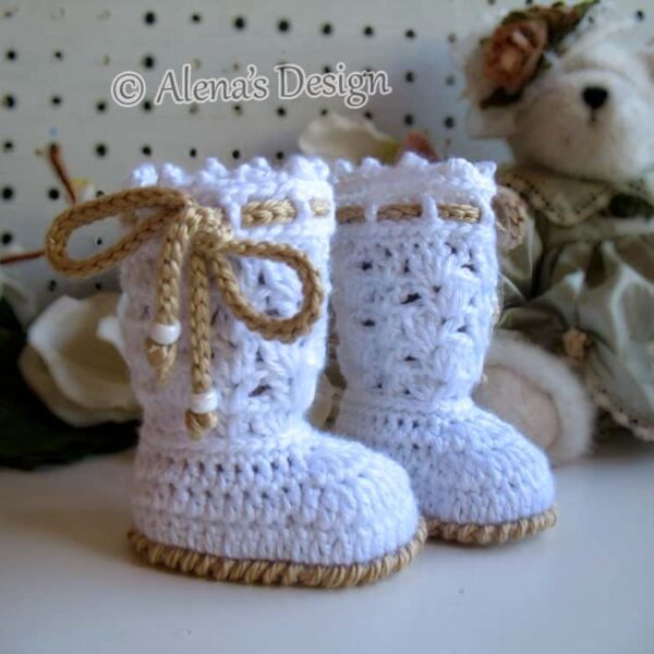 Angel Baby Booties 3m