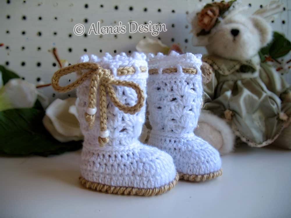 Angel Baby Booties 3m