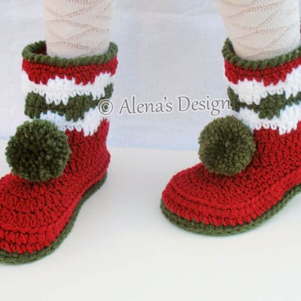 Christmas children's boots - front