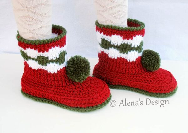 Christmas children's boots - side