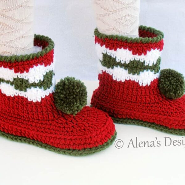 Christmas children's boots - side