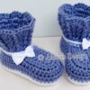 Emily Baby Booties - bows on side