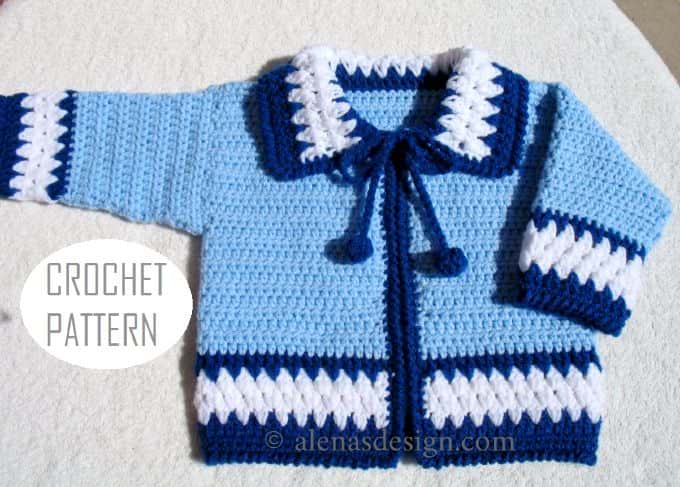 Blue Baby Jacket with Ties