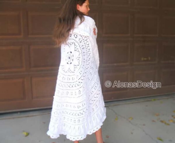 Floral Lace Afghan Knitting Pattern