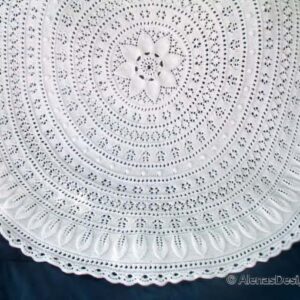 Floral Lace Afghan Knitting Pattern