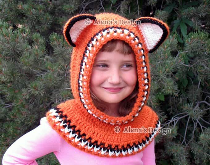 Ears Hooded Cowl Crochet Pattern 139