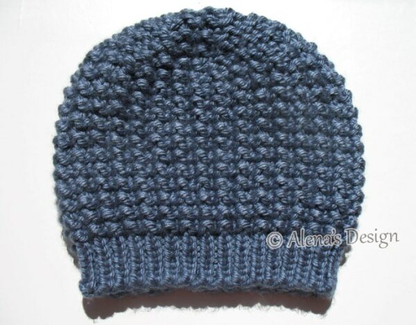 Knitted Women's Slouchy Hat-denim