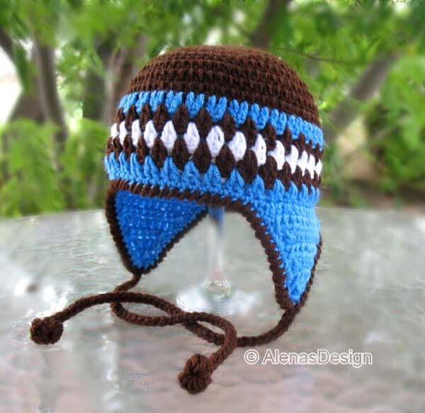 Brown Bear Hat Crochet Pattern 053