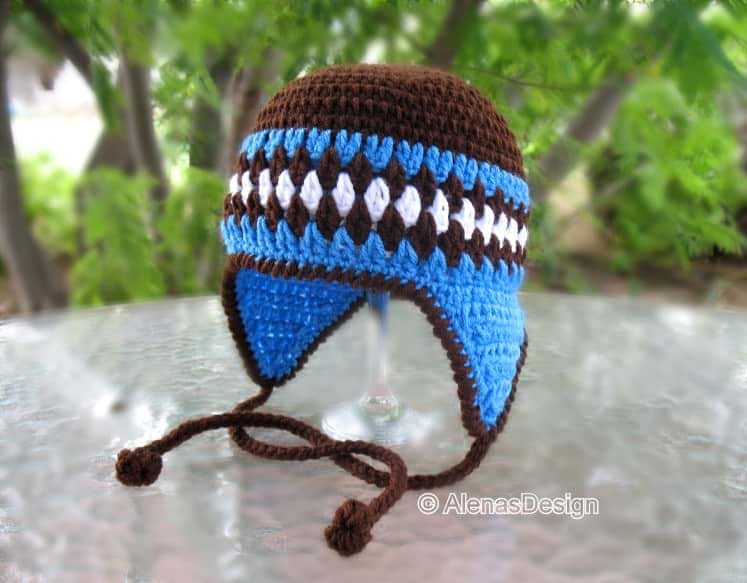 Brown Bear Hat Crochet Pattern 053