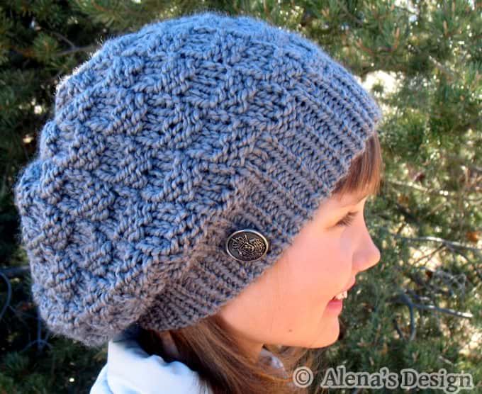 Doris Slouchy Hat Knitting Pattern 157