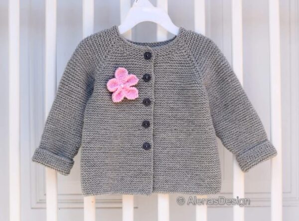 Baby Cardigan Knitting Pattern 257