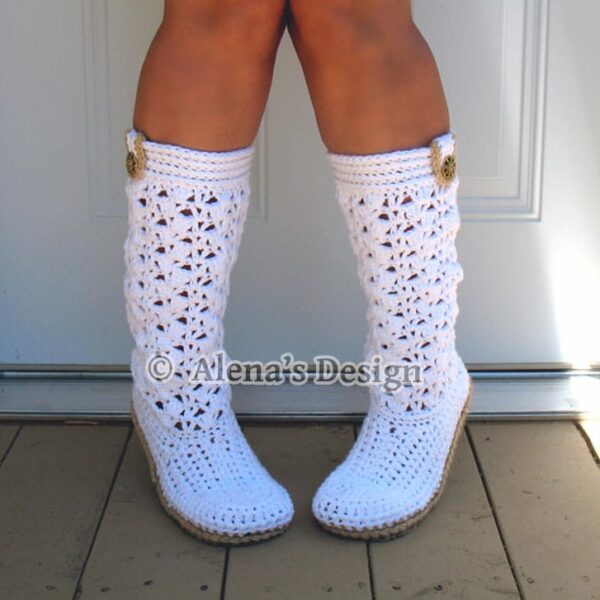 Elegant Women’s Boots Crochet Pattern 138