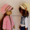 13" and 14.5" Doll Hat Crochet Patterns