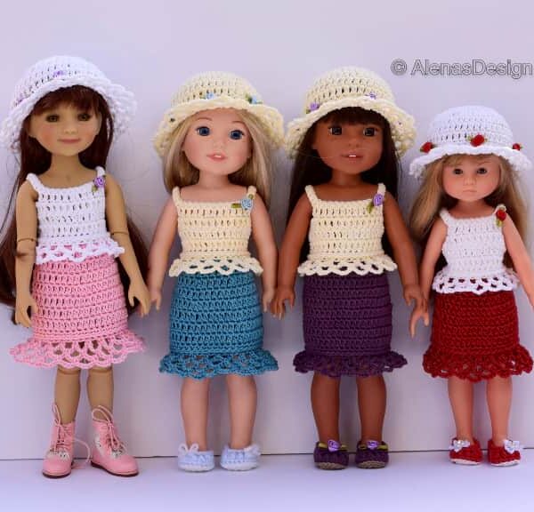 Doll Summer Ensemble 4PC