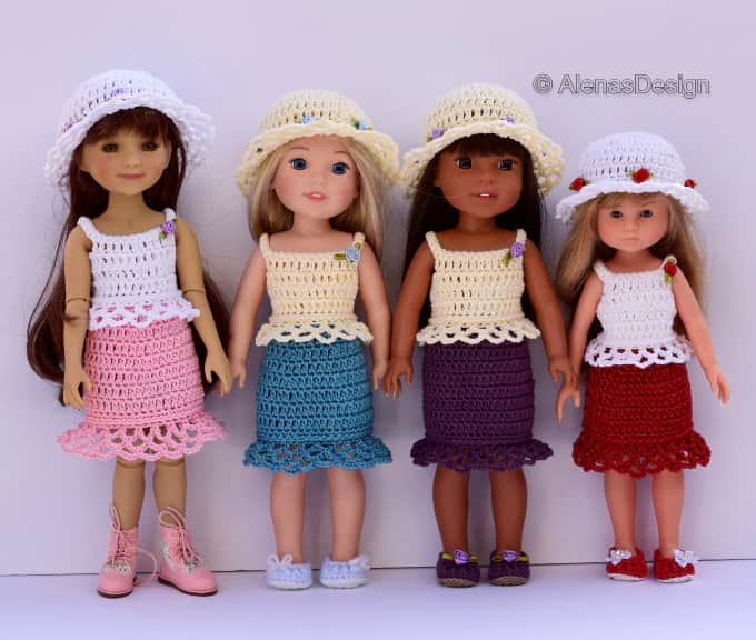 Doll Summer Ensemble 4PC