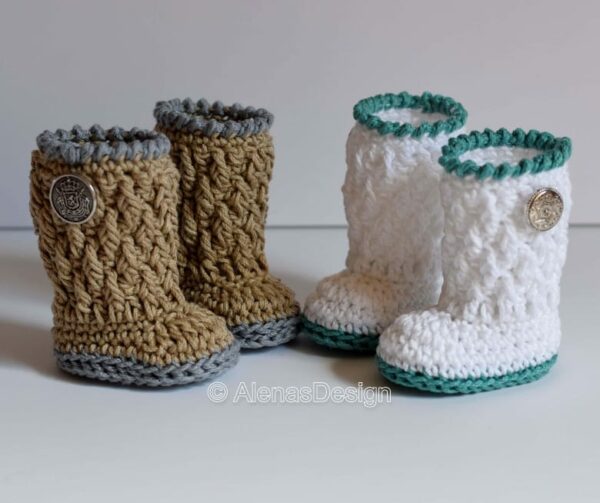 silver button boots crochet pattern for 18" doll