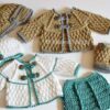 4 PC crochet pattern diamond set for 18 inch dolls