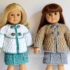 diamond set crochet pattern jackets for 18 inch doll